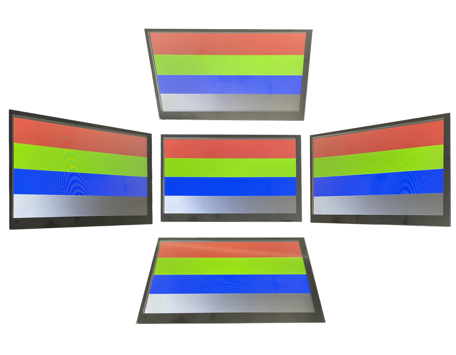 Viewing angles of the IDO-SMLCD72-V1-2EC board's display