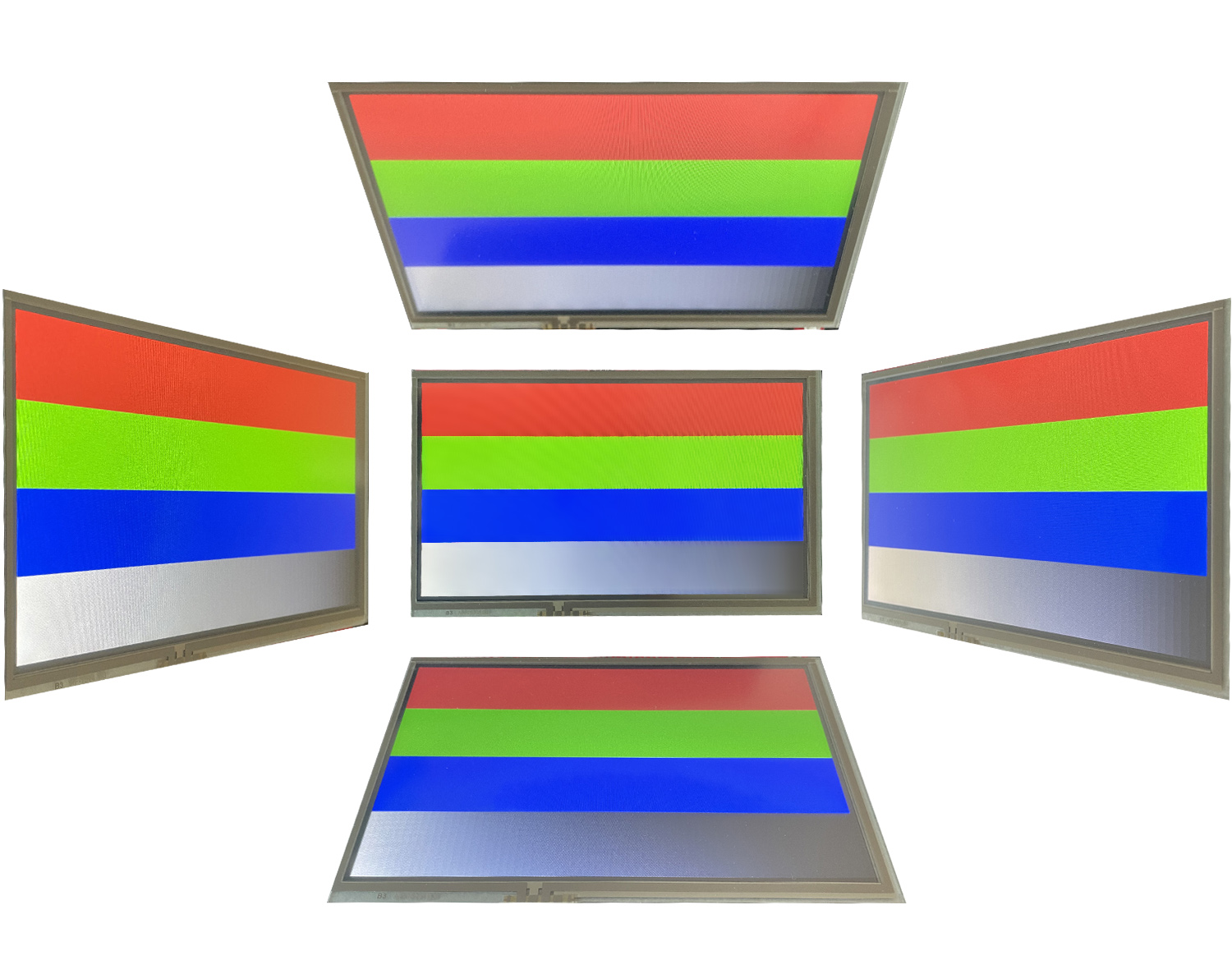 Viewing angles of the NuMaker-HMI-N9H30 board's display