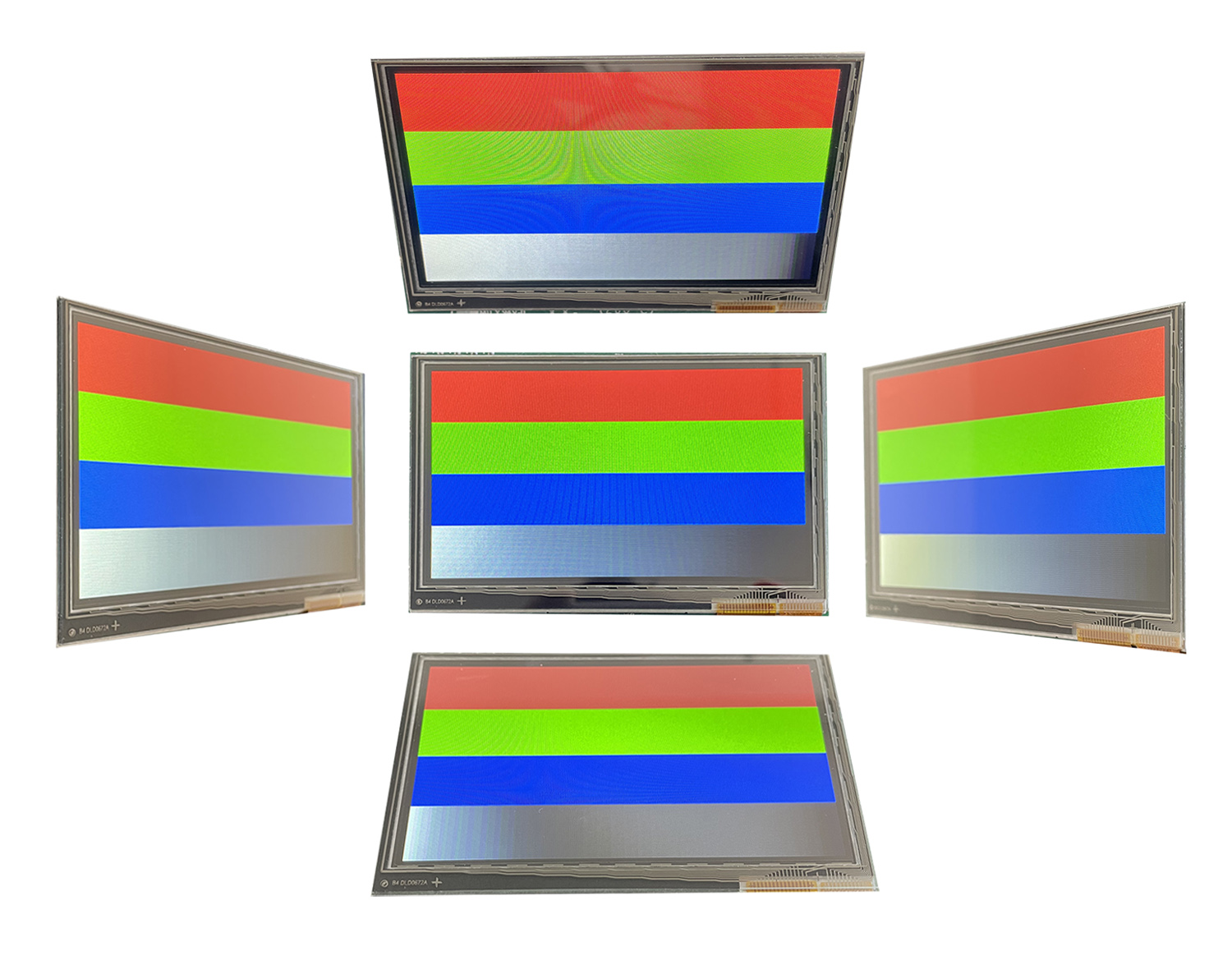 Viewing angles of the i.MX RT1064-EVK board's display